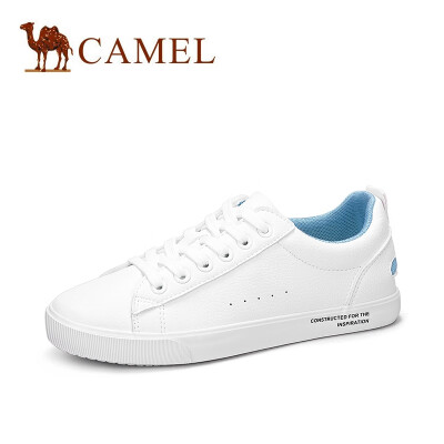 

Camel CAMEL Womens Youthful Letters Round Head Strap White Shoes A91278605 WhiteBlue 40