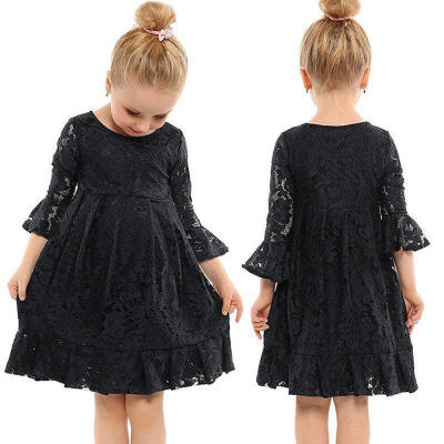 

Baby Girl Kids Dresses Lace Floral Wedding Ball Gown Party Formal Dress Sundress