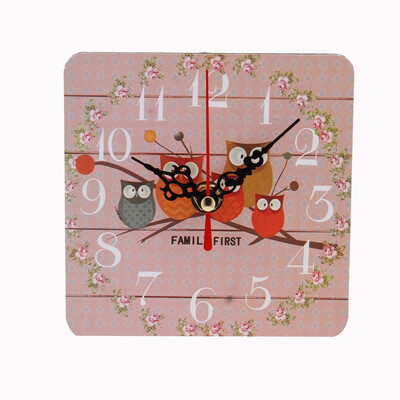 

Gobestart Vintage Style Non-Ticking Silent Antique Wood Wall Clock For Home Kitchen Office