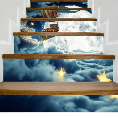 

Siaonvr Christmas Decoration Stair Stickers Christmas Stairs Stickers Wall Stickers