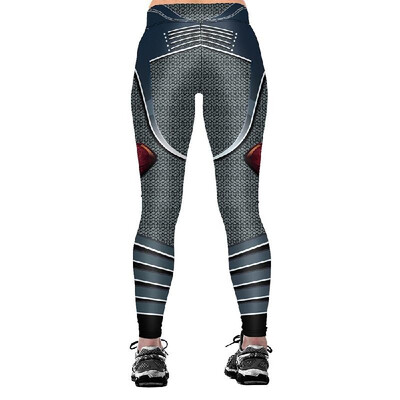 

AliExpress best selling code printing robot personality fashion high waist slim slimming 9 points leggings Aslgs0067 Photo