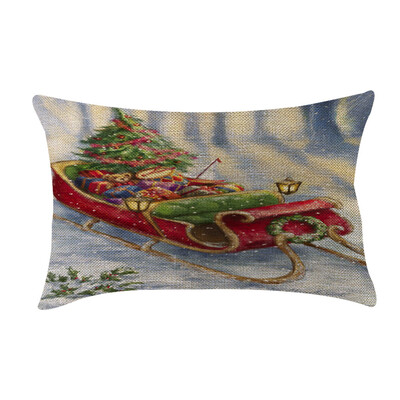 

〖Follure〗Christmas Sofa Bed Home Decoration Festival Pillow Case Cushion Cover20x12inch