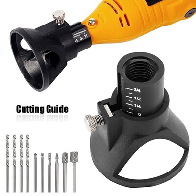 

11Pcsset Blade Dremel Rotary Multi Tool Cutting Guide HSS Router Drill Bits Set Attachment Kit