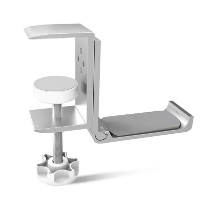 

Universal Headset Hanger Headphone Hook Holder Desk Mount Stand Aluminum Alloy with Foldable Clamp Supports Horizontal Vertical In