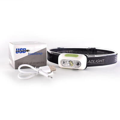 

LED Headlamps USB Rechargeable IPX5 Waterproof Sensor Lamp For Camping Hiking