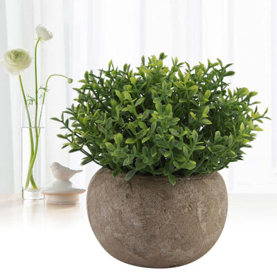 

Greensen Fake Plant Retro Pot Artificial Flower Bonsai Garden Home Office Decor Artificial BonsaiFake Plant Pot