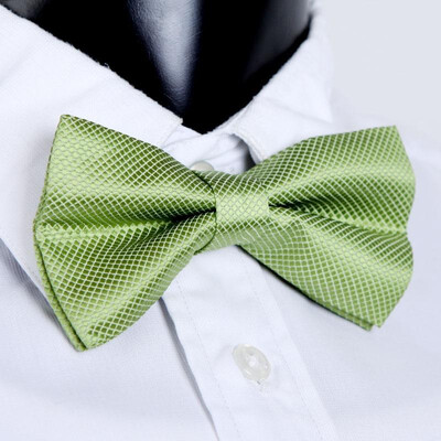 

Fashion Mens Tuxedo Bowtie Solid Color Neckwear Adjustable Wedding Party Bow Tie Necktie Pre-Tie Yellow