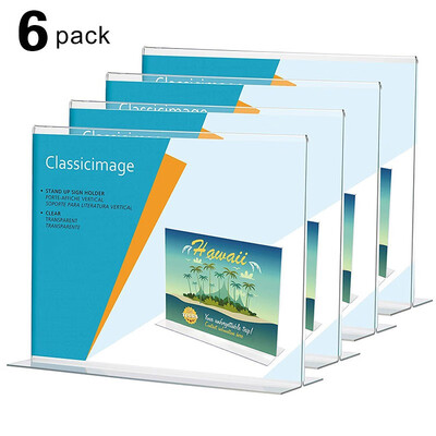 

JINDIAO T type A4 horizontal table card 6 packs 6026