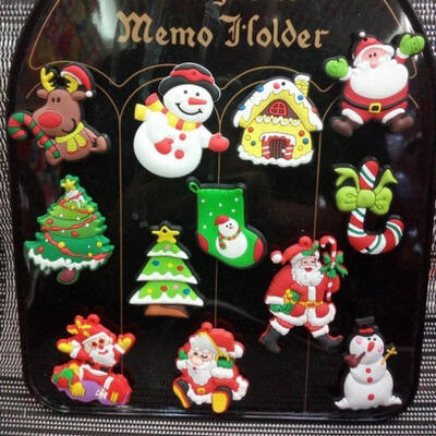 

Christmas Santa Claus Ornament Festival Party Fridge Magnet Sticker Refrigerator