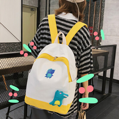 

Ugly funny old-fashioned girlsschoolbags Korean version of high school students backpacks&shoulder bags
