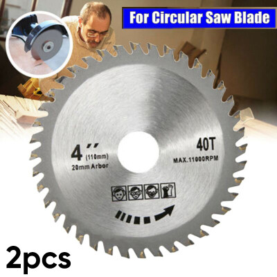 

2pcs 4 40-Teeth Circular Round Grinder Saw Blade Disc For Cutting Wood Plastic