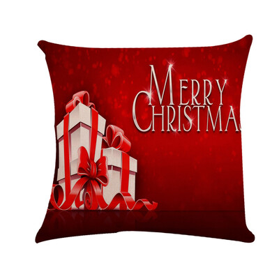 

Tailored Christmas Car Linen Cushion Cover Throw Pillow Case Sofa Bed Home Decor