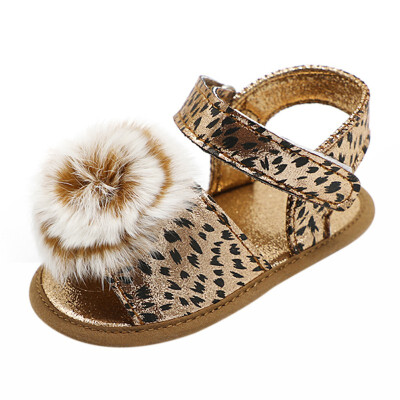 

Summer Baby Toddler First Walkers Shoes Leopard Baby Girl PU Fashion Princess Shoes