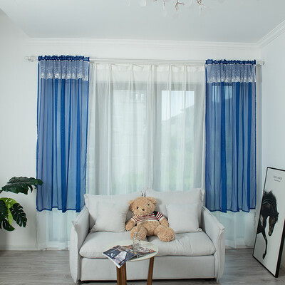 

Gobestart Leaves Sheer Curtain Tulle Window Treatment Voile Drape Valance 1 Panel Fabric