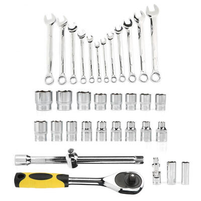 

Greensen TU-2137 37Pcs Socket Ratchet Wrench Combination Tool Kit for Car Repair
