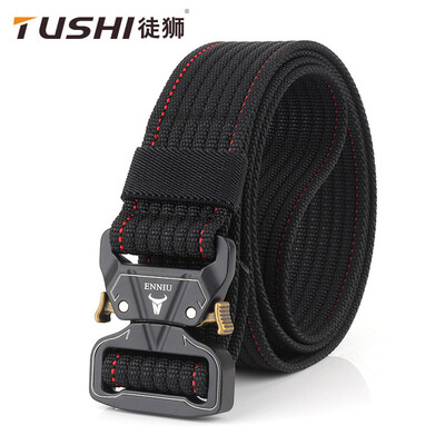 

New Cobra Buckle Nylon Mens Belt Outdoor Tactical Canvas Belt