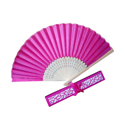 

〖Follure〗Stunning Silk Fans With Gift Box Wedding Favours Beach Party