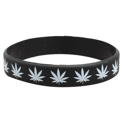 

Personality Simple Reggae Leaf Silicone Bracelet Leisure Student Unisex Pair Bracelet Jewellery