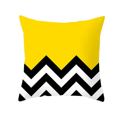 

〖Follure〗Yellow Polyester Pillow Case Sofa Car Waist Throw Cushion Cover Home Decoration