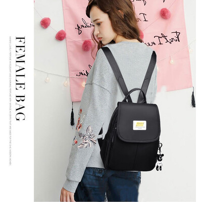 

Canvas Shoulder Backpack Womens Bag Fashionable Anti-theft Bookbag Korean Edition Senior High School Japanese Cute Trend