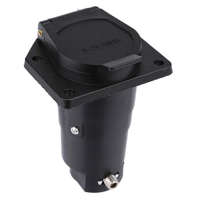 

Tailored Round Trailer 7 Way Connector Female RV Light Plug Heavy Duty 7 Poles Socket