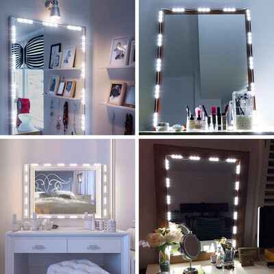 

〖Follure〗Dimmable 60 LED Vanity Light Kits Cosmetic Makeup Mirror Lights String