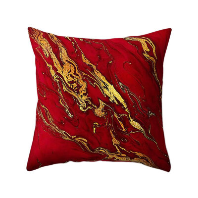 

Colorful Pillowcase 4545 Rosiest Geometric Marble Texture Pillow Case Super Soft Throw Sofa Bed Cushion Cover Protector Micro Fib