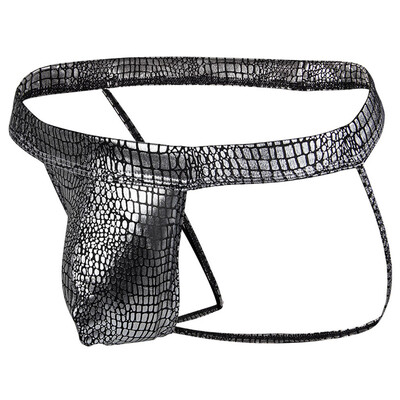 

Tailored Low-waist Polyester Snake Fabric U Convex Sexy Mens Thong