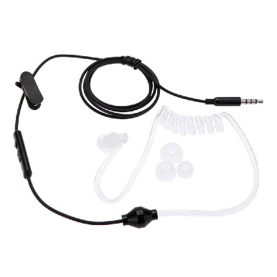 

Anti-radiation Air Tube Stereo Headset Monaural In Ear MIC Headphones with Earbud for iPhone Samsung Xiaomi MP3 Tablet PC