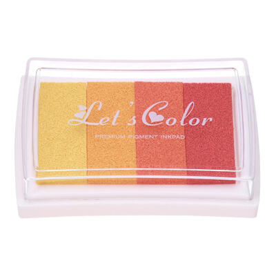 

4 Colors Gradient Inkpad DIY Stamp Colored Ink Pad Kids Printing Stationery
