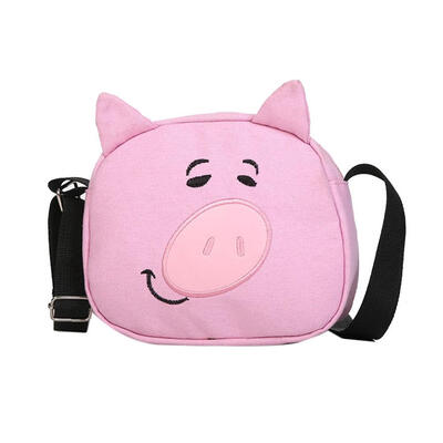 

Cartoon Pig Pattern Girls Shoulder Handbags Women Messenger Canvas Bags