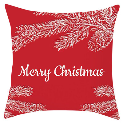 

Tailored Christmas Series Home Decor Polyester Peach Skin Pillow Case 18x18in