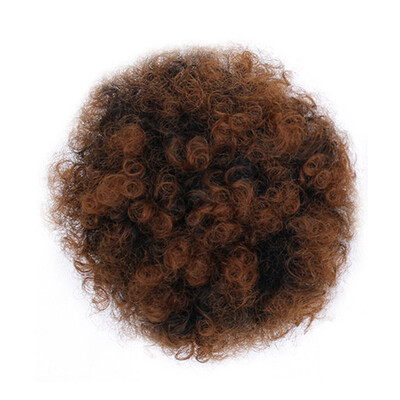 

Gobestart Fashion Pretty Woman Girl Ponytail Holder Hairpiece Afro Puff Wig Hair Ring Bun