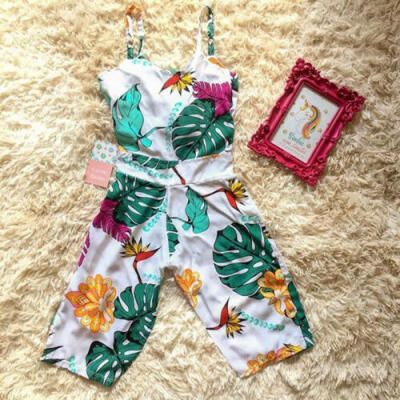 

US Kids Baby Girl Romper Floral Bodysuit Jumpsuit Sunsuit Summer Outfits Clothes