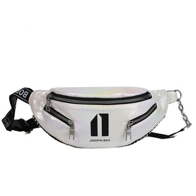 

2018 New Style Fashion Zipper Women Waist Bag Fanny PU leather Shoulder Chest Bum Travel Punk Waist Packs