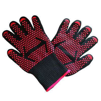 

1 Pair Heat Resistant Thick Silicone Cooking Baking BBQ Grill Gloves Mitten