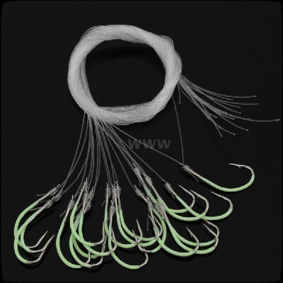 

30Pcs 12 14 16 18 Carbon Steel Fluorescent Fishing Hooks Fishing Tackle