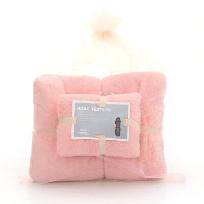 

2PcsSet Coral Fleece Bath Towels Soft Comfortable Microfiber Towel Water Absorption Face Towel