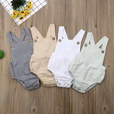 

UK STOCK Summer Newborn Baby Girl Cotton Romper Bodysuit Jumpsuit Outfit Clothes