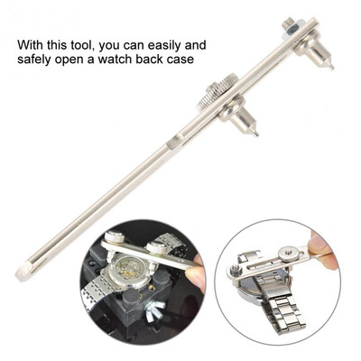 

〖Follure〗New Two Feet Watch Back Case Cover Wrench Opener Remover Watch Repair Kit Tool