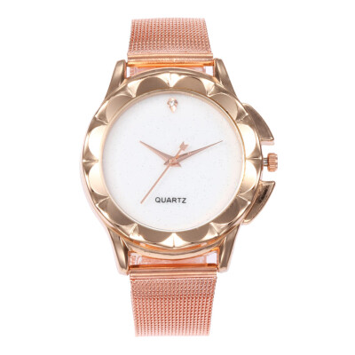 

RM Fashion Magnetic buckle Dazzling women Mesh Belt Watch ladies Quartz Analog