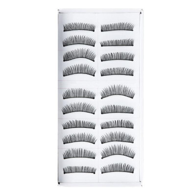 

10 Pairs Long False Eyelashes Makeup Natural Fake Black Eye Lashes