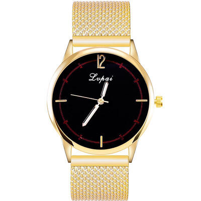 

2018 Women Fashion Watch Silver Mesh Band Analog Quartz Watch Ladies Luxury Dress Wristwatch Black Watches For Women Gift