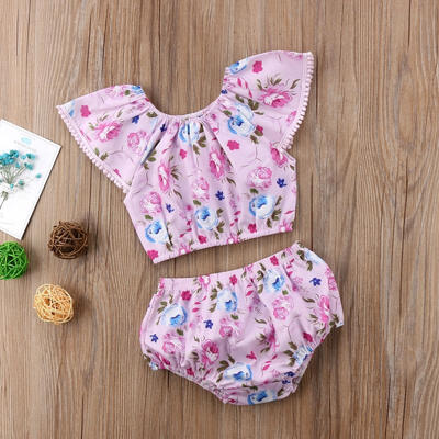 

Floral Newborn Kids Toddler Baby Girls Romper Jumpsuit Bodysuit Outfits Clothes