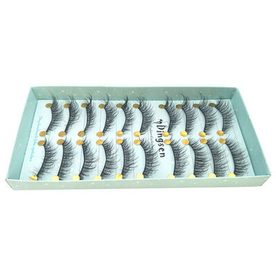 

10 Pairs 3D Soft Faux Mink Hair False Eyelashes Natural Messy Eyelash Crisscross Wispy Fluffy Lashes Extension Eye Makeup Tools
