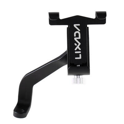 

Lixada Motorcycle Electromobile Phone Holder Adjustable Phone Mount 35 to 62 Phone Clamp 360° Rotatable Aluminum Phone Rack
