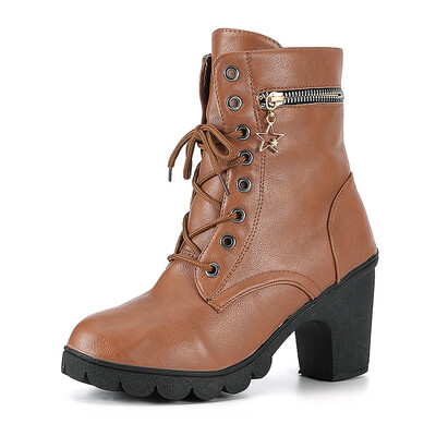 

Rose Womens Ladies Boots Vintage Leather Ankle Short Cowboy Motorcycle Boots Shoes