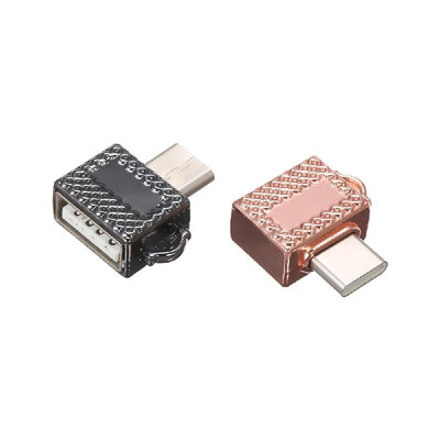 

Mini USB OTG Adapter Micro USB to Type-C Converter for Macbook Samsung Galaxy S8 S9 Huawei Black