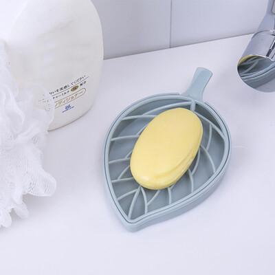 

〖Follure〗Leaf Shape Soap Box Dish Storage Plate Tray Holder Case Container