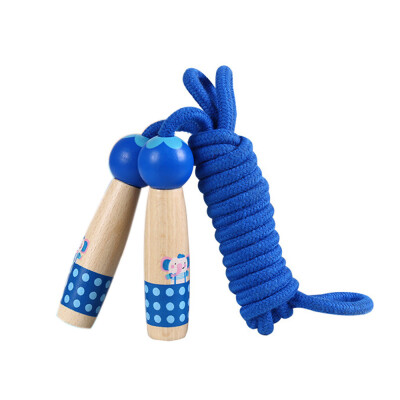 

Tailored 30m Cartoon High Quality Wooden Handle Jump Rope Toy Gift For Kids